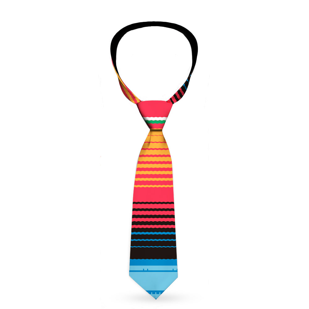Buckle-Down Necktie - Zarape5 Vertical Multi Color Stripe Neckties Buckle-Down   