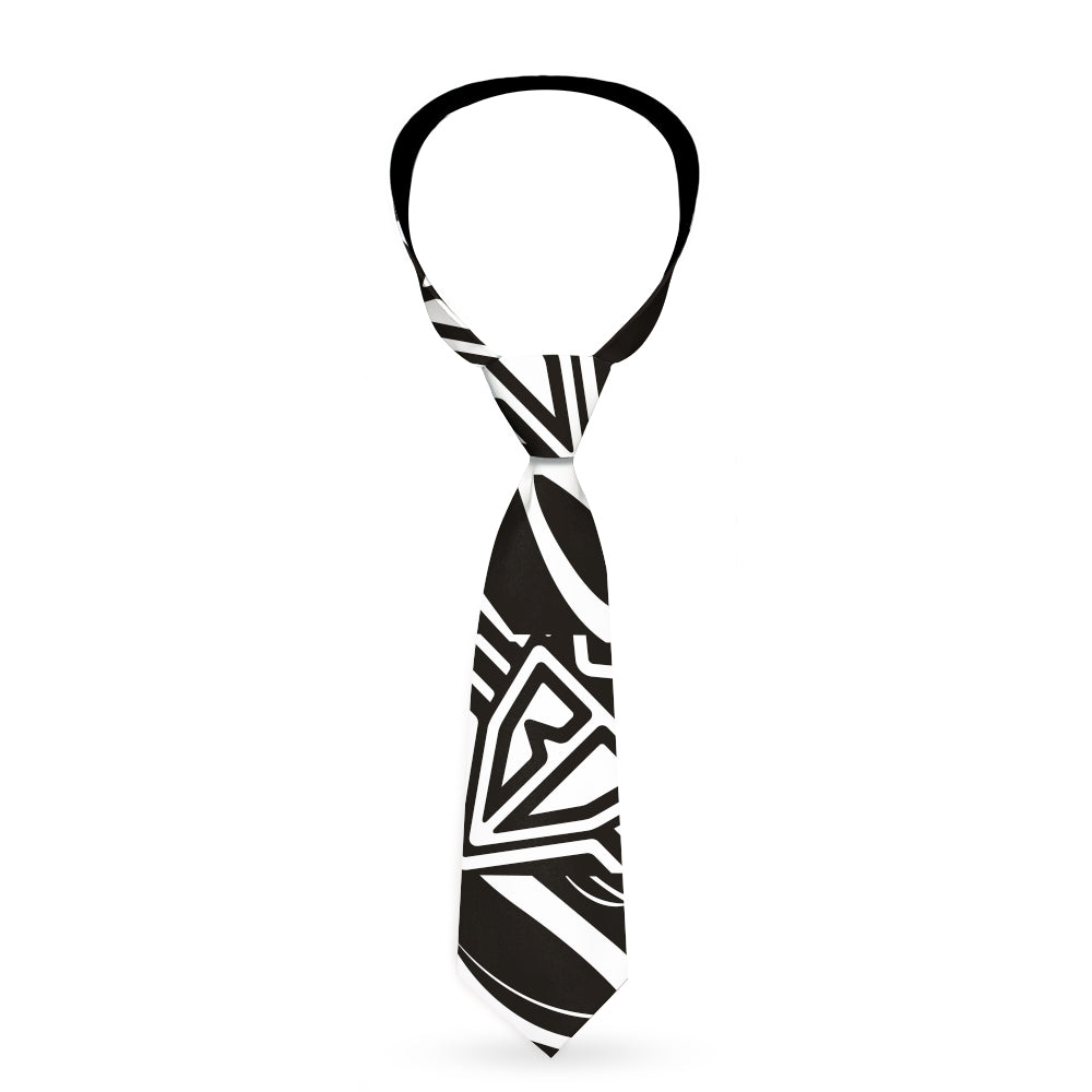 Buckle-Down Necktie - BD Logo/BUCKLE-DOWN Script Black/White Neckties Buckle-Down   