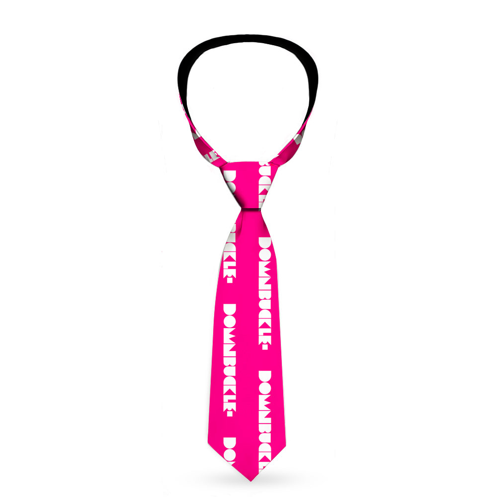 Buckle-Down Necktie - BUCKLE-DOWN Shapes Hot Pink/White Neckties Buckle-Down   