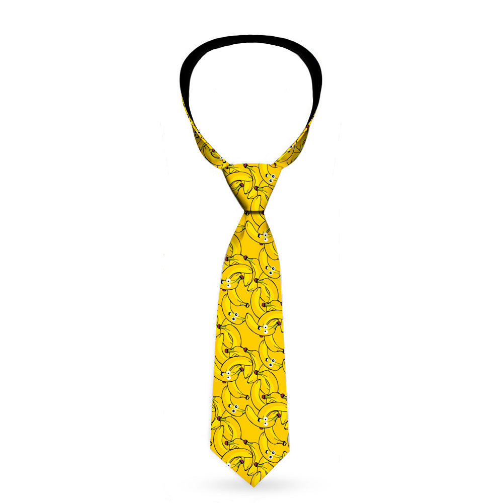 Buckle-Down Necktie - Bananas Stacked Cartoon Yellows Neckties Buckle-Down   
