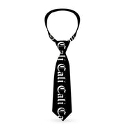 Buckle-Down Necktie - CALI Old English Black/White Neckties Buckle-Down   