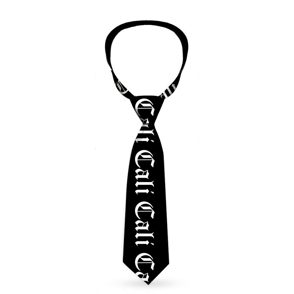 Buckle-Down Necktie - CALI Old English Black/White Neckties Buckle-Down   