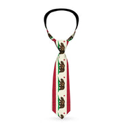 Buckle-Down Necktie - California Flag Weathered White Neckties Buckle-Down   