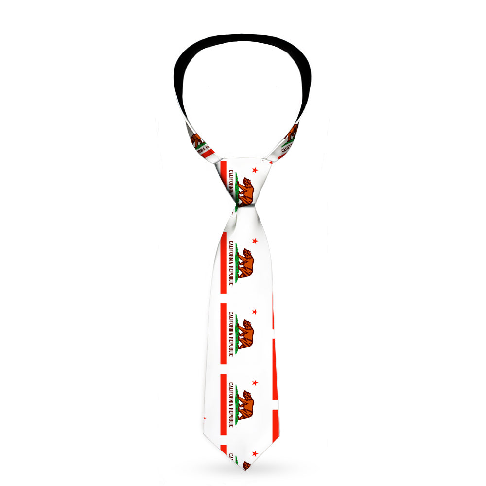 Buckle-Down Necktie - California State Flag White Neckties Buckle-Down   
