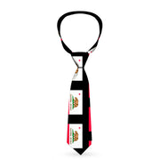 Buckle-Down Necktie - California Flag Repeat/Black Neckties Buckle-Down   