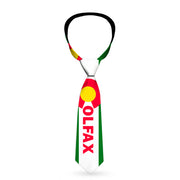 Buckle-Down Necktie - COLFAX Green Stripe Neckties Buckle-Down   