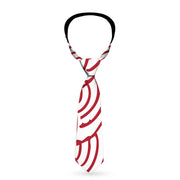 Buckle-Down Necktie - Doodle1/Paint Drips White/Red Neckties Buckle-Down   