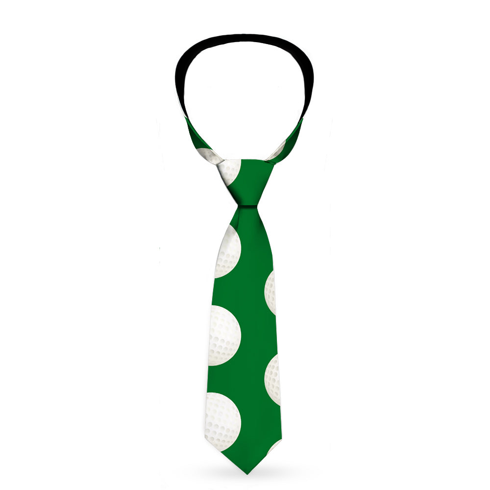 Buckle-Down Necktie - Golf Balls Green/White Neckties Buckle-Down   