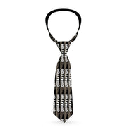 Buckle-Down Necktie - HOLLYWOOD Sign Skyline Black/Grays/White Neckties Buckle-Down   