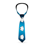 Buckle-Down Necktie - Polar Bear Repeat Black/Blue Fade Neckties Buckle-Down   