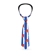 Buckle-Down Necktie - Colorado Skier4/Mountains Blues/White/Red/Yellow Neckties Buckle-Down   