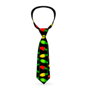 Buckle-Down Necktie - Christmas Lights Black/Multi Color Neckties Buckle-Down   