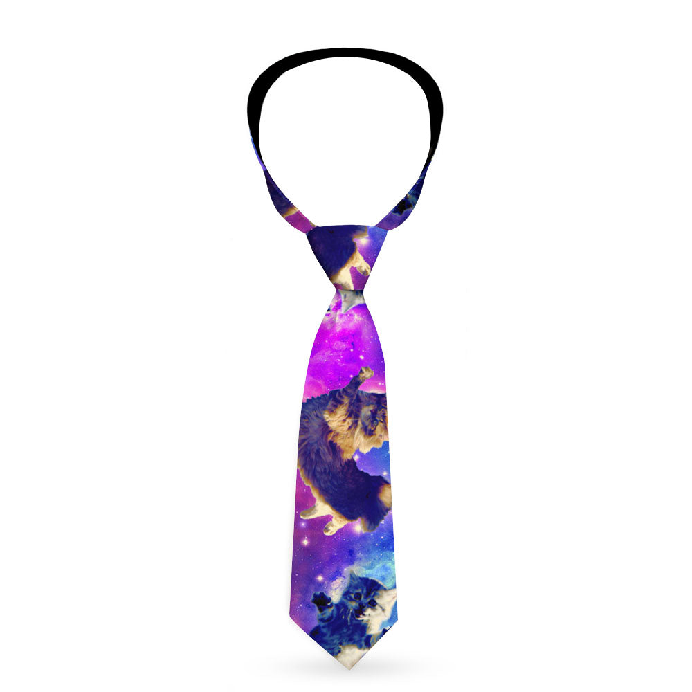 Necktie Standard - Cats in Space Pinks/Blues Neckties Buckle-Down   