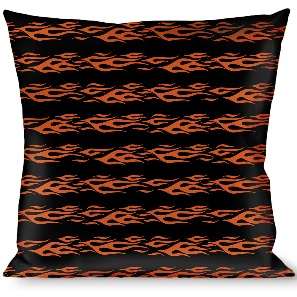 Buckle-Down Throw Pillow - Flame Orange Throw Pillows Buckle-Down   
