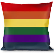 Buckle-Down Throw Pillow - Rainbow Throw Pillows Buckle-Down   