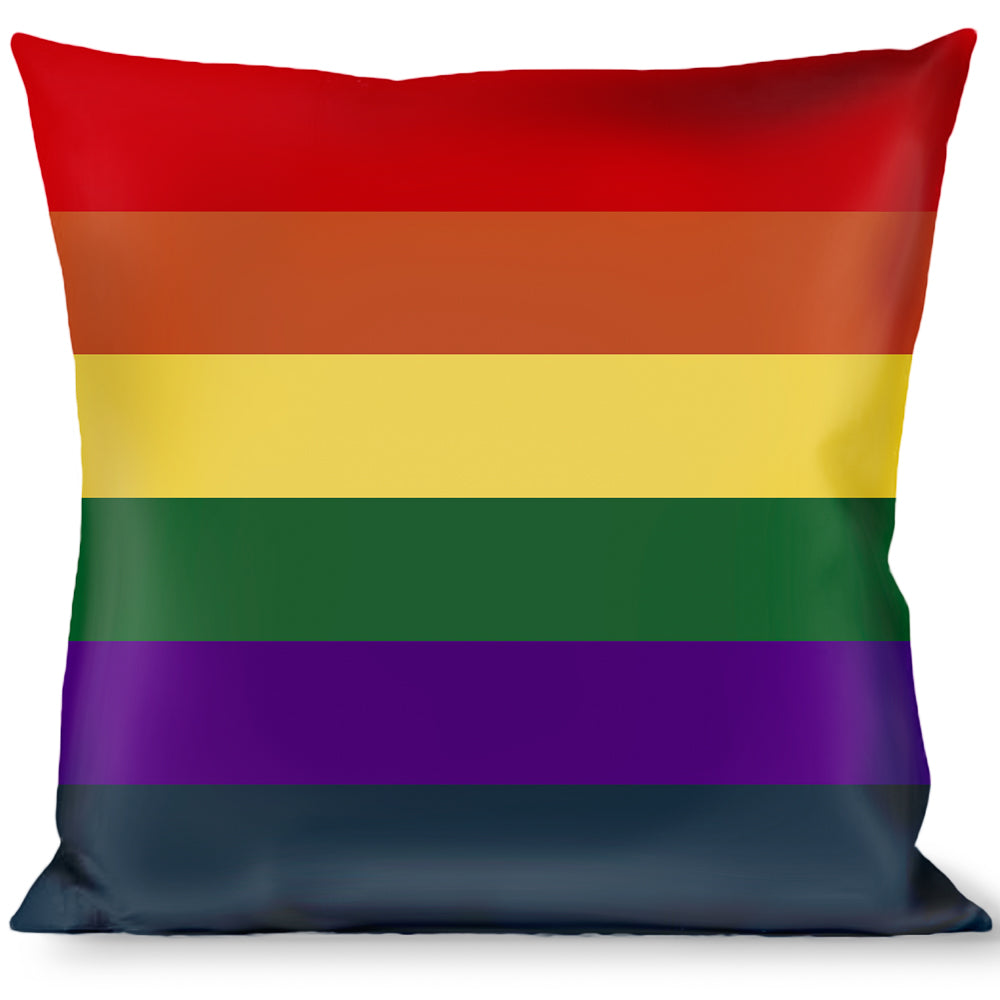 Buckle-Down Throw Pillow - Rainbow Throw Pillows Buckle-Down   