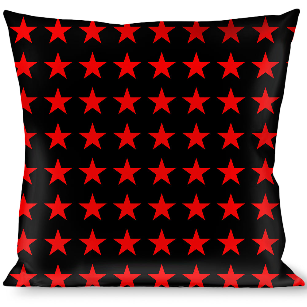 Buckle-Down Throw Pillow - Star Black/Red Throw Pillows Buckle-Down   
