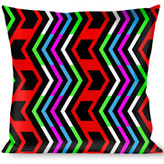 Buckle-Down Throw Pillow - Arrows Black/Multi Color Throw Pillows Buckle-Down   