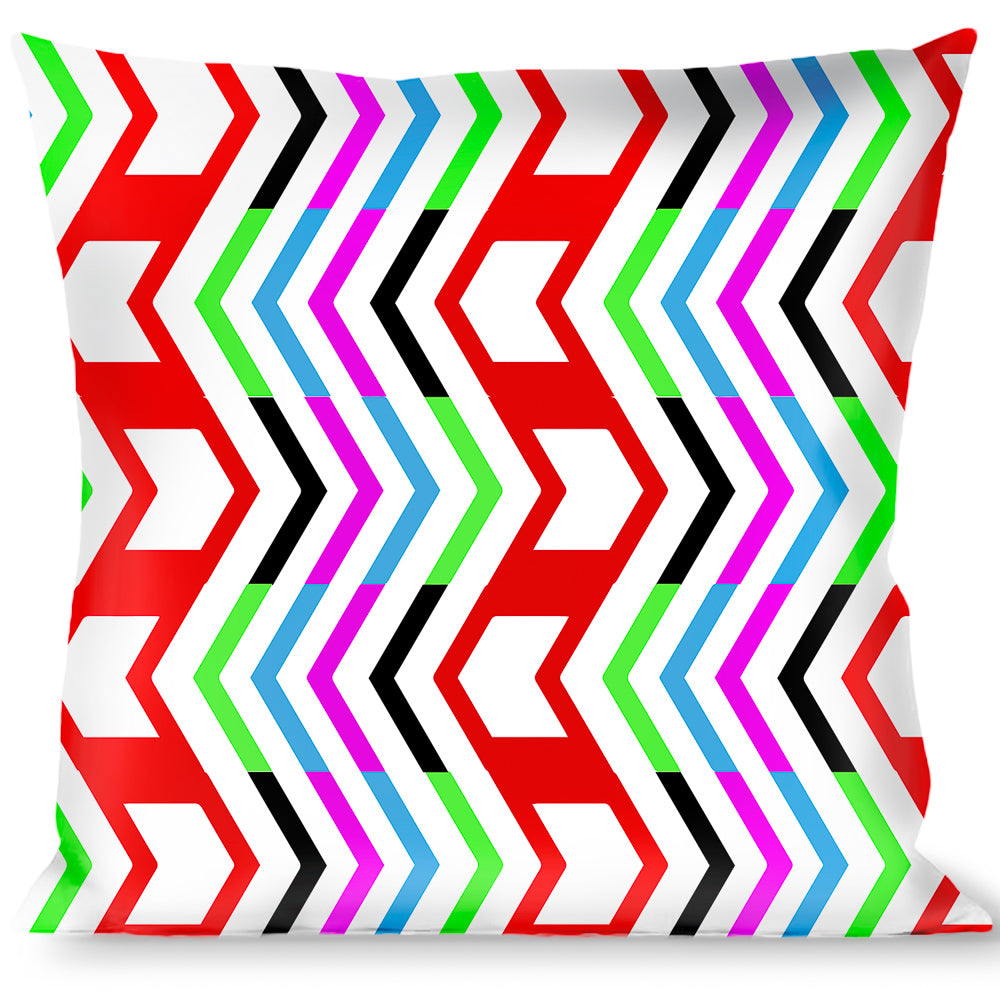 Buckle-Down Throw Pillow - Arrows White/Multi Color Throw Pillows Buckle-Down   
