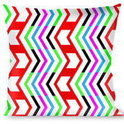 Buckle-Down Throw Pillow - Arrows White/Multi Color Throw Pillows Buckle-Down   