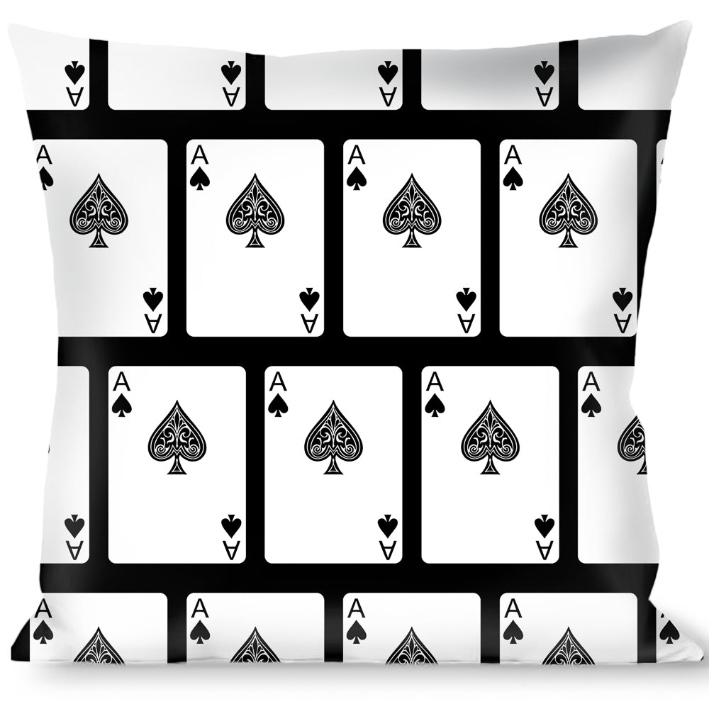 Buckle-Down Throw Pillow - Ace of Spades Throw Pillows Buckle-Down   