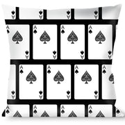 Buckle-Down Throw Pillow - Ace of Spades Throw Pillows Buckle-Down   