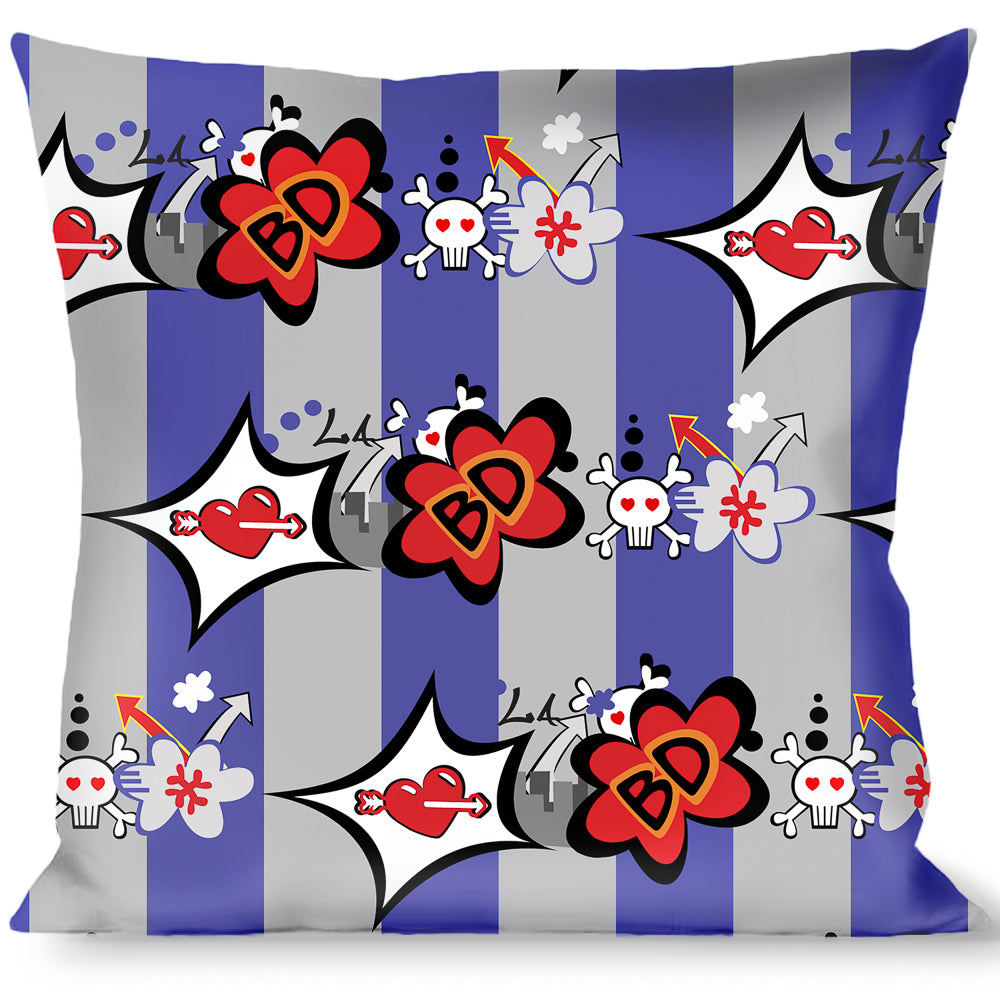 Buckle-Down Throw Pillow - BD Cartoon Throw Pillows Buckle-Down   