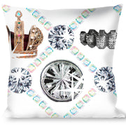 Buckle-Down Throw Pillow - Bling Throw Pillows Buckle-Down   