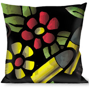 Buckle-Down Throw Pillow - Born to Raise Hell C/U Black Throw Pillows Buckle-Down   