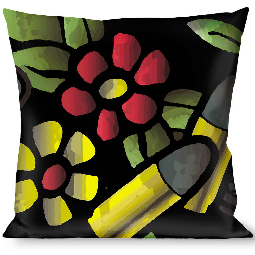 Buckle-Down Throw Pillow - Born to Raise Hell C/U Black Throw Pillows Buckle-Down   