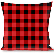Buckle-Down Throw Pillow - Buffalo Plaid Black/Red Throw Pillows Buckle-Down   