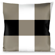 Buckle-Down Throw Pillow - Buffalo Plaid Black/White Throw Pillows Buckle-Down   