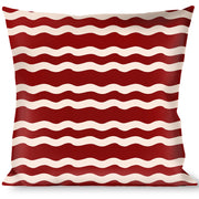 Buckle-Down Throw Pillow - Bacon Stripe Throw Pillows Buckle-Down   