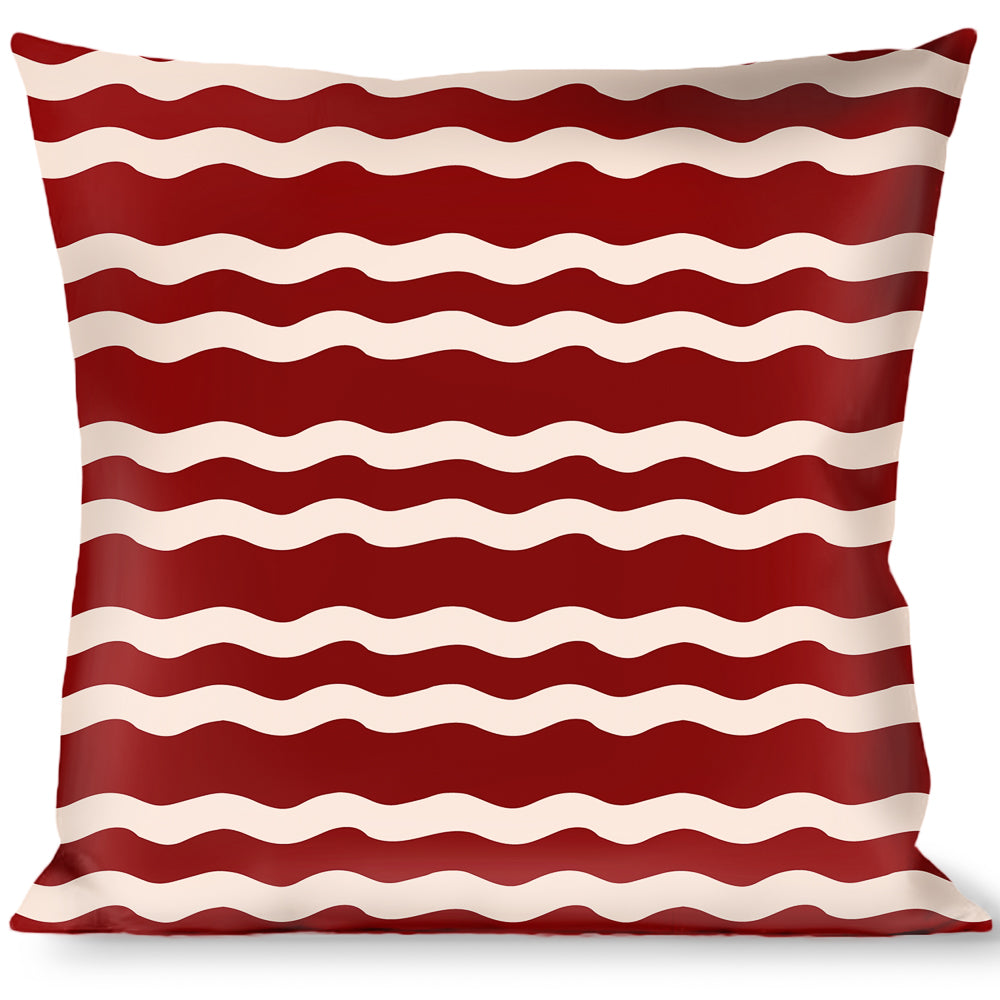 Buckle-Down Throw Pillow - Bacon Stripe Throw Pillows Buckle-Down   