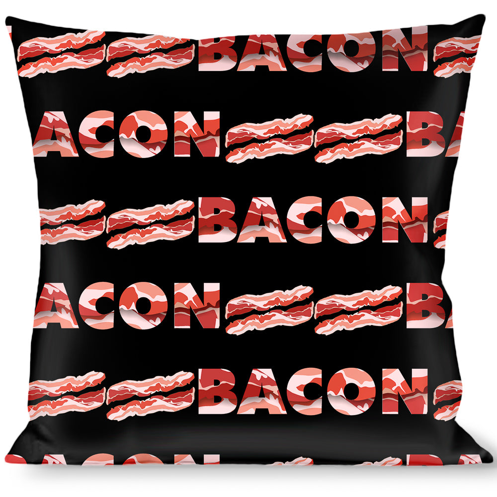 Buckle-Down Throw Pillow - Bacon w/Text1 Throw Pillows Buckle-Down   