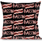Buckle-Down Throw Pillow - Bacon w/Text2 Throw Pillows Buckle-Down   