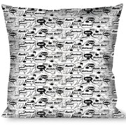 Buckle-Down Throw Pillow - Curse Bubbles Throw Pillows Buckle-Down   