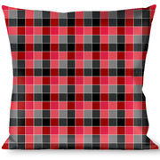 Buckle-Down Throw Pillow - Checker Mosaic Red Throw Pillows Buckle-Down   