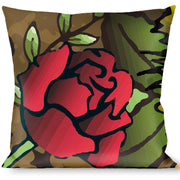 Buckle-Down Throw Pillow - Death Before Dishonor Olive Throw Pillows Buckle-Down   