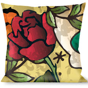 Buckle-Down Throw Pillow - Death Before Dishonor Tan Throw Pillows Buckle-Down   