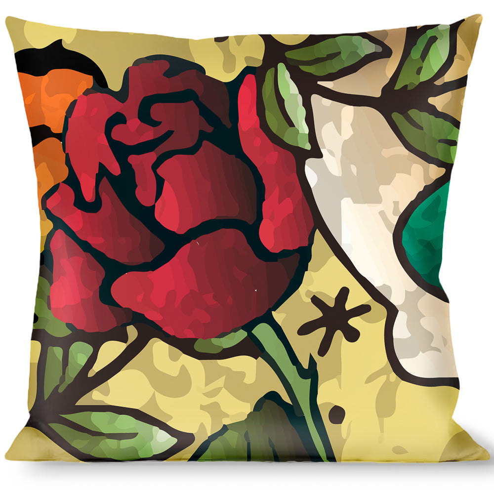 Buckle-Down Throw Pillow - Death Before Dishonor Tan Throw Pillows Buckle-Down   