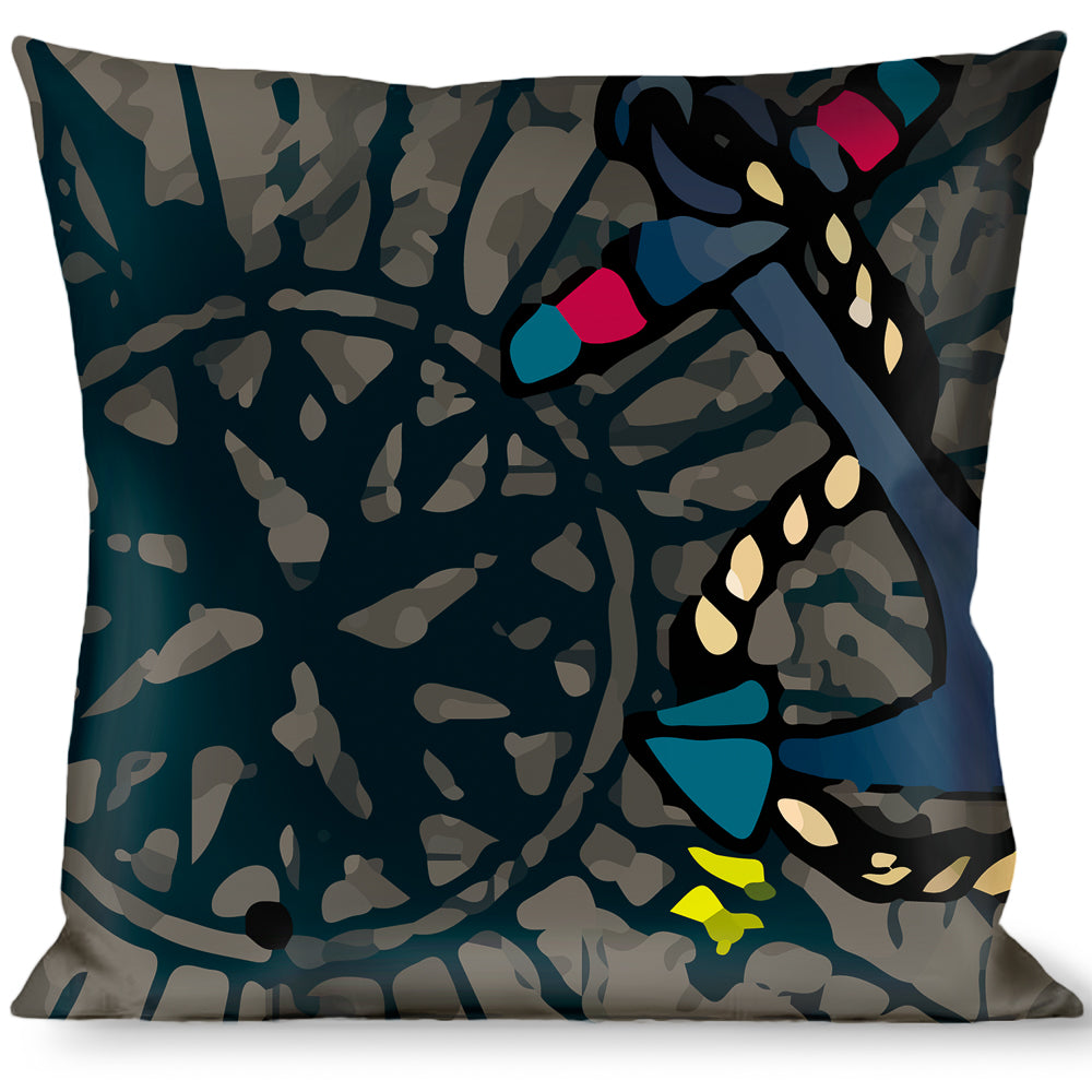 Buckle-Down Throw Pillow - Dead Men Tell No Tales Gray Throw Pillows Buckle-Down   