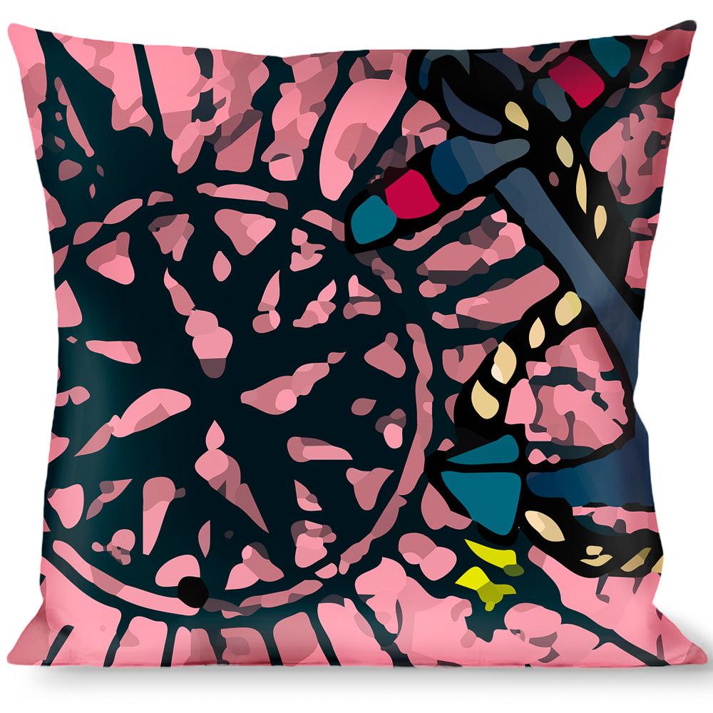 Buckle-Down Throw Pillow - Dead Men Tell No Tales Pink Throw Pillows Buckle-Down   