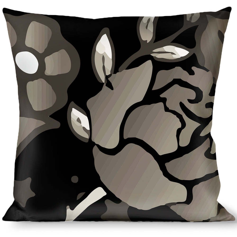Buckle-Down Throw Pillow - Death Before Dishonor Black/White Throw Pillows Buckle-Down   
