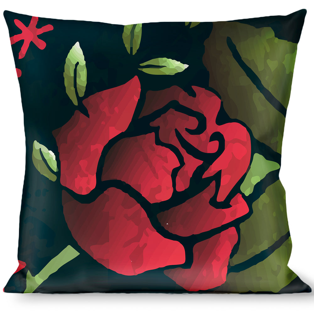 Buckle-Down Throw Pillow - Death Before Dishonor C/U Black Throw Pillows Buckle-Down   