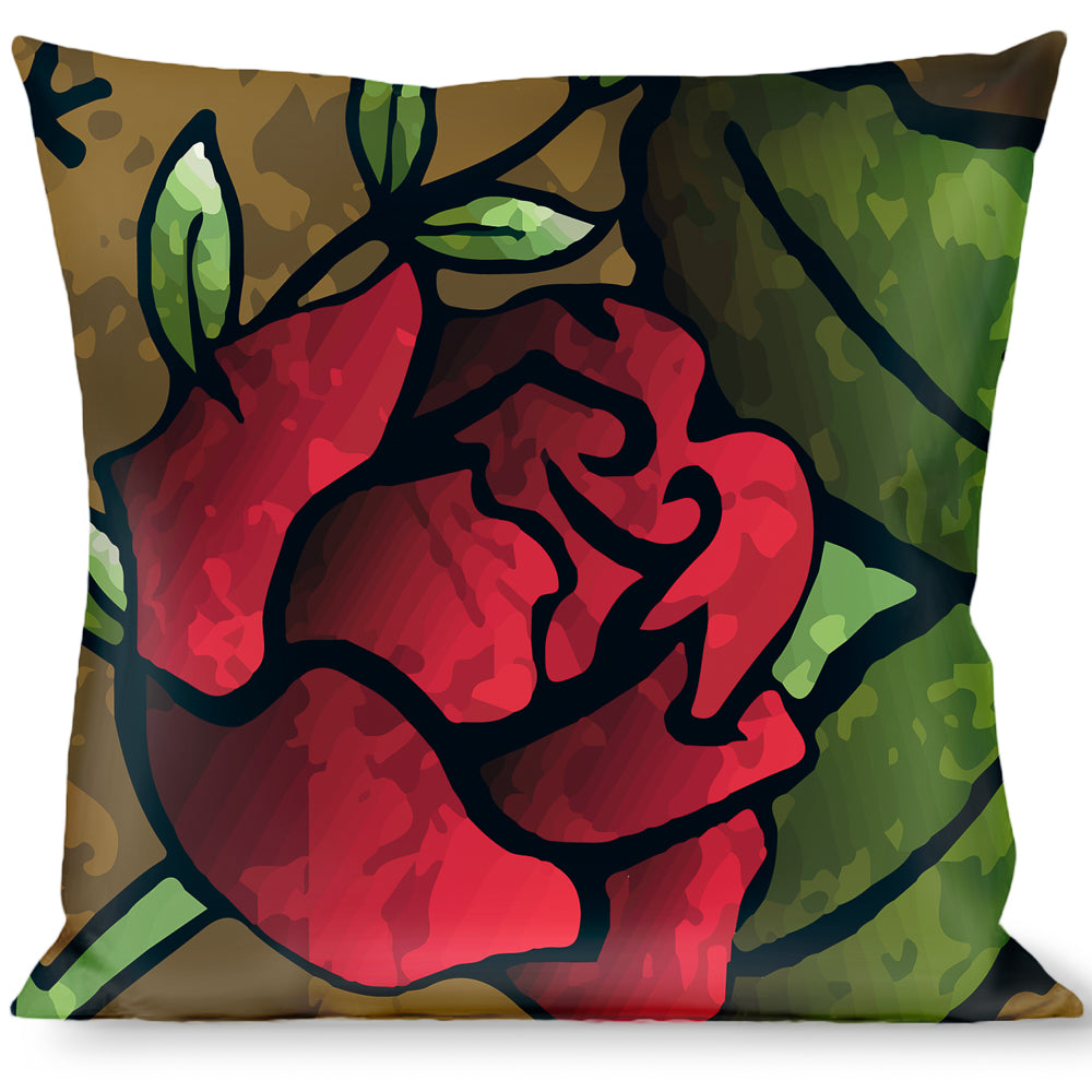 Buckle-Down Throw Pillow - Death Before Dishonor C/U Olive Throw Pillows Buckle-Down   