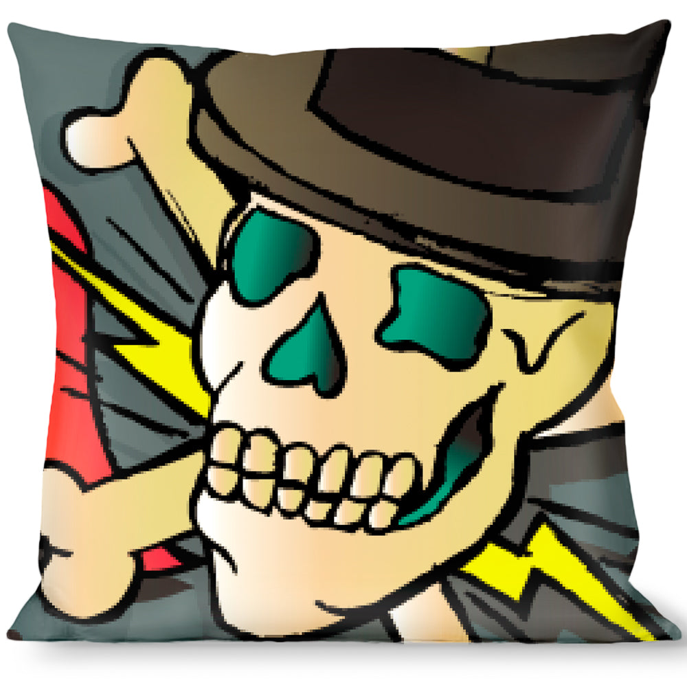 Buckle-Down Throw Pillow - Death or Glory C/U Gray Throw Pillows Buckle-Down   