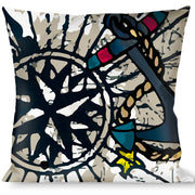 Buckle-Down Throw Pillow - Dead Men Tell No Tales C/U White Throw Pillows Buckle-Down   