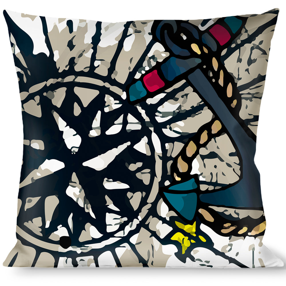 Buckle-Down Throw Pillow - Dead Men Tell No Tales C/U White Throw Pillows Buckle-Down   