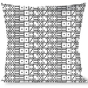 Buckle-Down Throw Pillow - Dominos Black/White/Black Throw Pillows Buckle-Down   